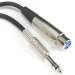 6Ft XLR 3P Female to 1/4" Stereo Microphone Cable