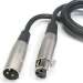 3Ft XLR 3P Male/Female Microphone Cable