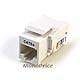 Cat5e Rj-45 Tooless Keystone Jack In White