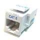 Cat6 Tooless Keystone - White