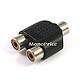 Rca Video Audio Splitter Adapter (rca Female To 2 Rca Female)