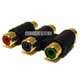 3-rca Rgb Coupler For Component Video Cable Extension