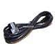 Power Cord Right-angle, 6ft, Black