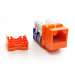 Cat5E 110 Style Keystone Insert - Orange