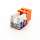 Cat5E 110 Style Keystone Insert - Orange