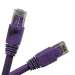 Cat6A 100ft Patch Cable with Molded Boot 10G - Purple