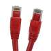 Cat6A 7ft Patch Cable with Molded Boot 10G - Red