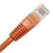 Cat5E 75ft Patch Cable with Molded Boot 350MHz - Orange