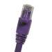 Cat6A 50ft Patch Cable with Molded Boot 10G - Purple