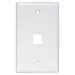 Keystone Wall Plate 1 Port - White
