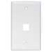 Keystone Wall Plate 1 Port - White