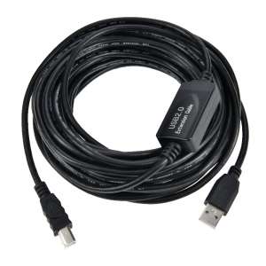 30Ft USB2.0 Active Repeater Cable, A-Male/B-Male
