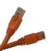 Cat6A 50ft Patch Cable with Molded Boot 10G - Orange