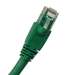 Cat6A 35ft Patch Cable with Molded Boot 10G - Green