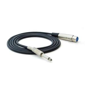 6Ft XLR 3P Female to 1/4\" Mono Microphone Cable