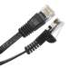 45Ft Cat.6 Flat Patch Cable Black