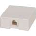 RJ12 Modular Single Port Surface Mount Jack White