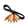 6Ft Composite RCA Cable 3x M/M - Gold Plated