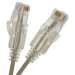 2Ft Cat6 UTP Slim Ethernet Network Booted Cable Gray