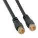 6Ft F-Type Screw-on RG6 Cable Black Gold Plated