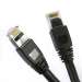 Cat6A 75ft Patch Cable with Molded Boot 10G - Black