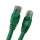 Cat6A 25ft Patch Cable with Molded Boot 10G - Green
