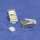 RJ45 Cat.6 Shielded Plug Solid 50 Micron 2 Prong w/Inserter 100pk