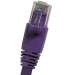 Cat6A 1ft Patch Cable with Molded Boot 10G - Purple