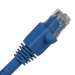 Cat6A 75ft Patch Cable with Molded Boot 10G - Blue