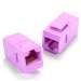 Cat.6 Inline Coupler w/Keystone Latch Purple