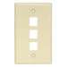 Keystone Wall Plate 3 Port - Ivory