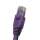 Cat6A 5ft Patch Cable with Molded Boot 10G - Purple