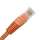 Cat5E 150ft Patch Cable with Molded Boot 350MHz - Orange