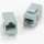 Cat.6 Inline Coupler w/Keystone Latch Gray