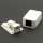 Cat.6 1-Port Surfacemount Box White w/Keystone Jack
