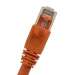 Cat6A 6ft Patch Cable with Molded Boot 10G - Orange