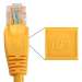 Cat6 75ft Patch Cable with Snagless Boot 550MHz - Yellow