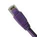 Cat6A 35ft Patch Cable with Molded Boot 10G - Purple