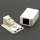 Cat.6 1-Port Surfacemount Box White w/Keystone Jack