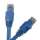 Cat6A 20ft Patch Cable with Molded Boot 10G - Blue