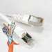 Cat5E Shielded 2ft STP Patch Cable 350MHz - White