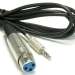 25Ft XLR Female to 3.5mmm Stereo Male Cable