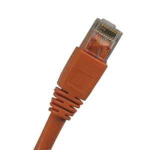 Cat6A 25ft Patch Cable with Molded Boot 10G - Orange