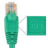 Cat6 75ft Patch Cable with Snagless Boot 550MHz - Green
