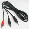 6Ft 3.5mm Stereo Plug to 2xRCA-M Cable