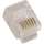 RJ12 Plugs for Solid Round Wire 100 Pack
