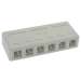 6 Port RJ45 Surface Mount Box White (Box Only)