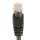 Cat5E 2ft Patch Cable with Molded Boot 350MHz - Black