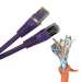 0.5Ft Cat.5E Shielded Patch Cable Molded Purple