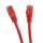75ft Cat5E Red Patch Cable with 24AWG Pure Stranded Copper Wire, 50 Micron Gold Plating and 350MHz Performance